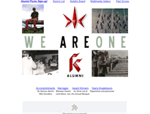 Tablet Screenshot of kavaliers-alumni.org